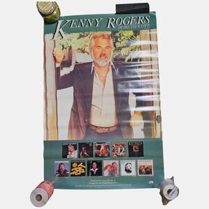 Kenny Rogers Share Your Love Promo Album Poster 24x36 VTG 1981 Liberty Records